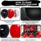 Red and Black Balloon Arch Kit, 140Pcs Different Sizes inch Black and Red Balloons and Confetti Party Balloon Garland Kit for Birthday, Wedding, Graduation, Anniversary, Prom Decorations
